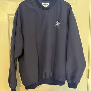 Haley Men's Navy Crewneck Golf Jacket Medium NWT